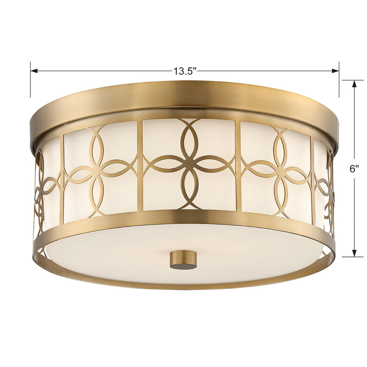 Anniversary 2 Light Polished Nickel Flush Mount ANN-2105-PN