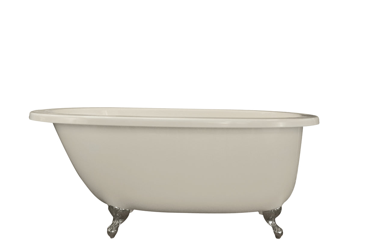 Hydro Systems ANN6536STOS-WHI ANNETTE 6536 STON W/ SLOPED DECK, TUB ONLY - WHITE