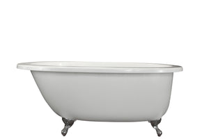 Hydro Systems ANN6536STOF-BIS ANNETTE 6536 STON W/ FLAT DECK, TUB ONLY - BISCUIT