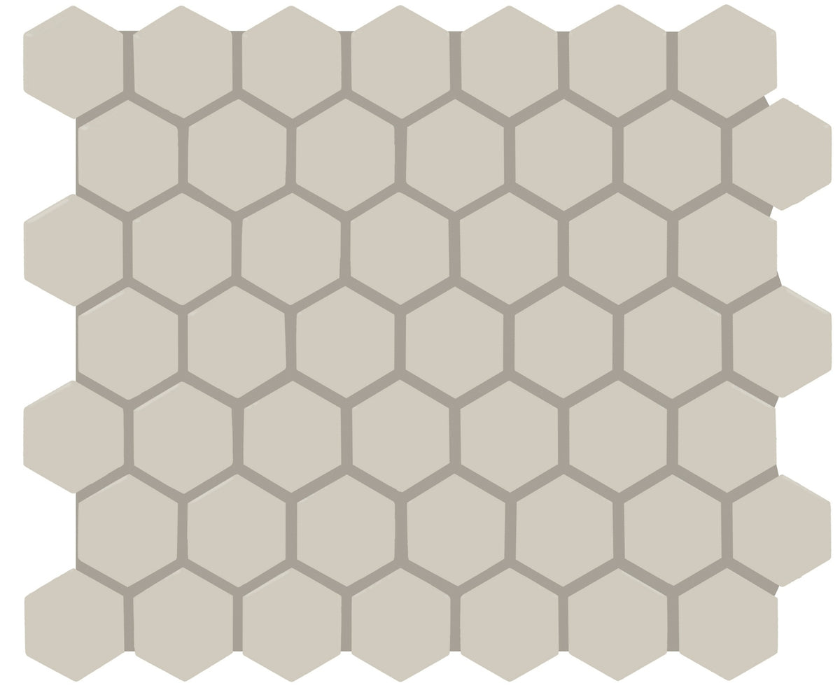 American Olean Color Story Mosaics Matte Stable Hexagon 1.5 Matte Mosaic Tile