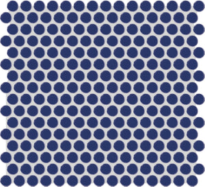 American Olean Color Story Mosaics Sapphire Sky Penny Rounds Glossy Mosaic Tile 0070PNYRDMS1P