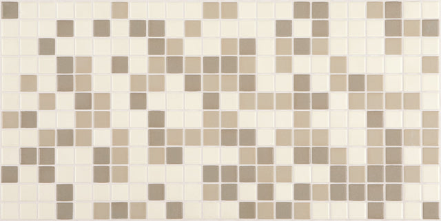 American Olean Unglazed Mosaics Totally Neutral Straight Joint 1x1 Matte Mosaic Tile