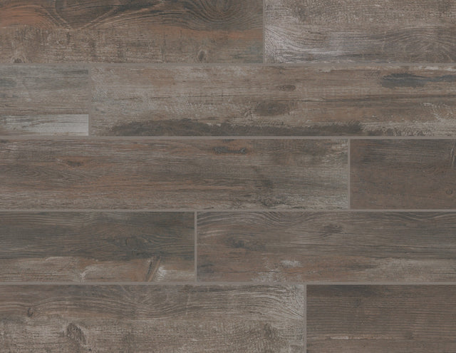 American Olean Bryson Valley Truffle Barnwood Plank 8x48 Matte Floor Tile