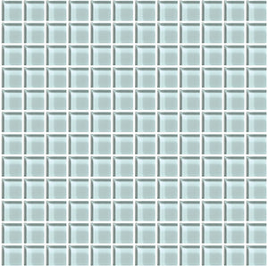 American Olean Color Appeal Moonlight Straight Joint 1x1 Glass Mosaic Tile