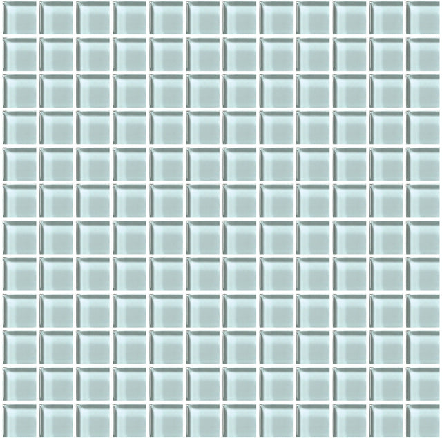 American Olean Color Appeal Moonlight Straight Joint 1x1 Glass Mosaic Tile