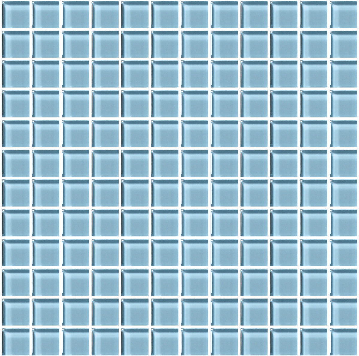 American Olean Color Appeal Powder Straight Joint 1x1 Glass Mosaic Tile
