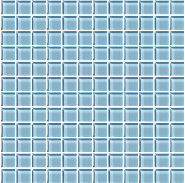 American Olean Color Appeal Powder Straight Joint 1x1 Glass Mosaic Tile