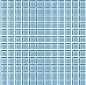American Olean Color Appeal Powder Straight Joint 1x1 Glass Mosaic Tile