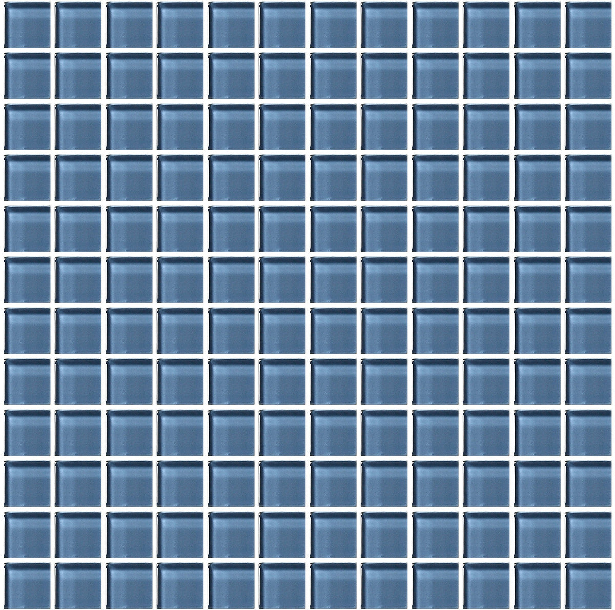 American Olean Color Appeal Dusk Straight Joint 1x1 Glass Mosaic Tile