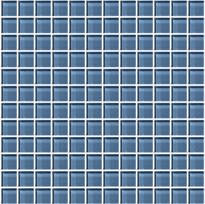 American Olean Color Appeal Dusk Straight Joint 1x1 Glass Mosaic Tile