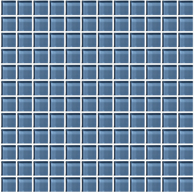 American Olean Color Appeal Dusk Straight Joint 1x1 Glass Mosaic Tile