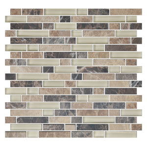 American Olean Color Appeal Pebble Beach Blend Random 5/8 Glass Mosaic Tile