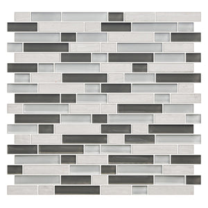 American Olean Color Appeal Mountain Morning Blend Random 5/8 Glass Mosaic Tile