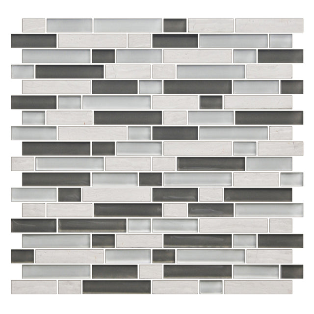 American Olean Color Appeal Mountain Morning Blend Random 5/8 Glass Mosaic Tile