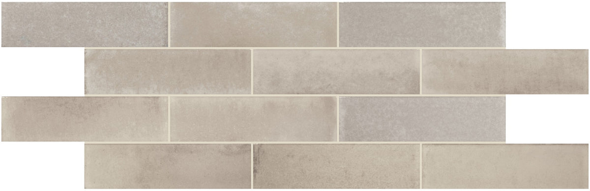 American Olean Conrad Brick Linen Rectangle 2.25x8 Glossy Floor Tile