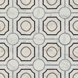 American Olean Clarasea Metropolitan 8x8 Matte Floor Tile Deco