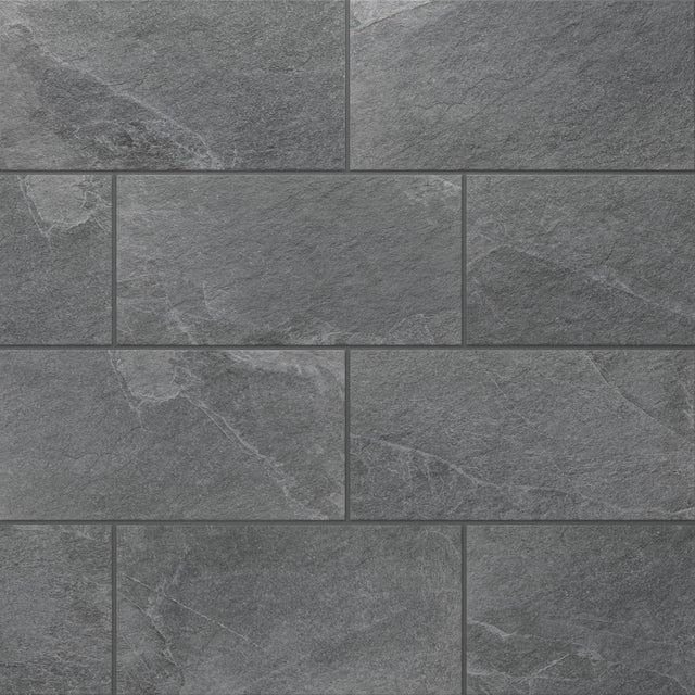 American Olean Constant Charred Gray Rectangle 15x30 Matte Floor Tile