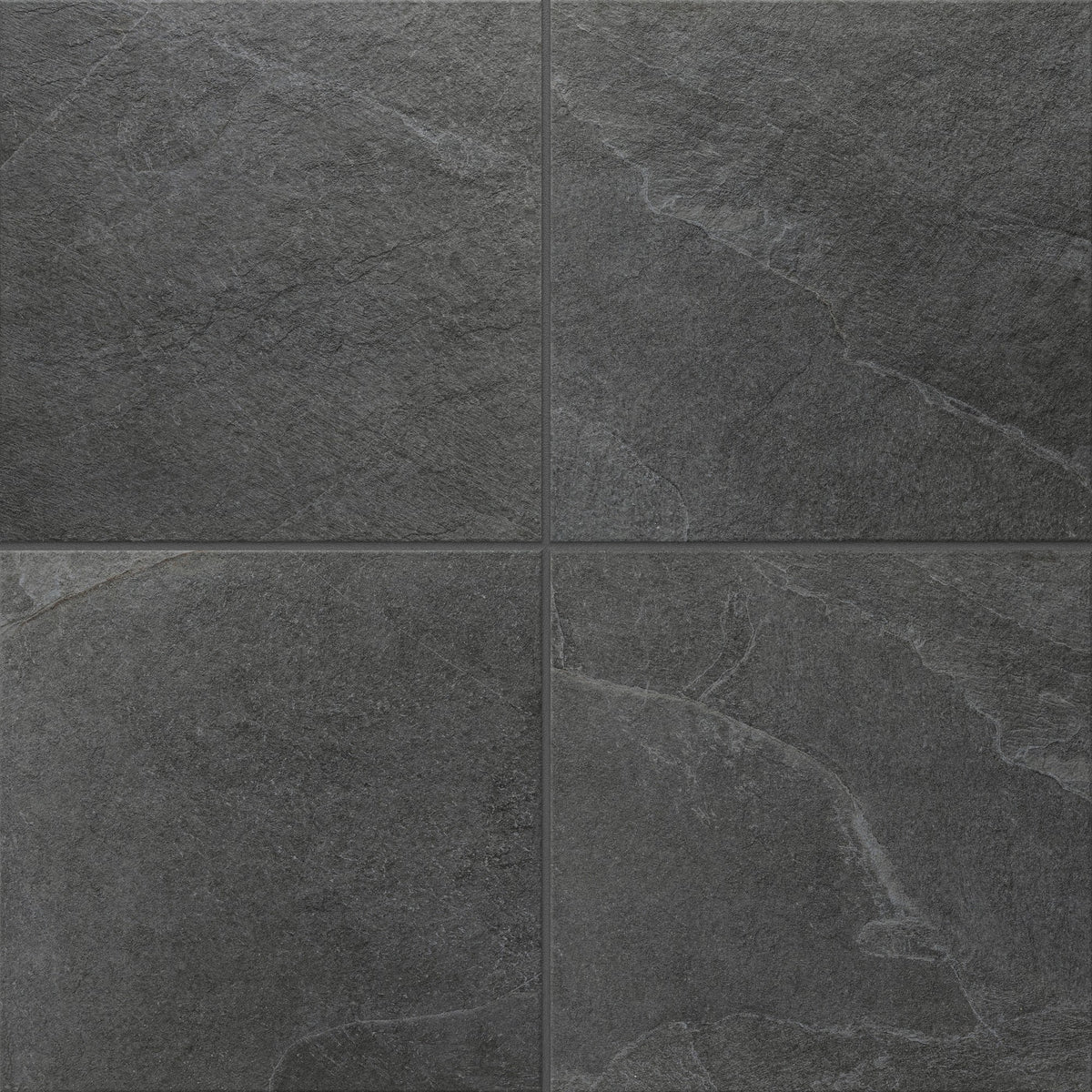 American Olean Constant Charred Gray Square 24x24 Matte Floor Tile