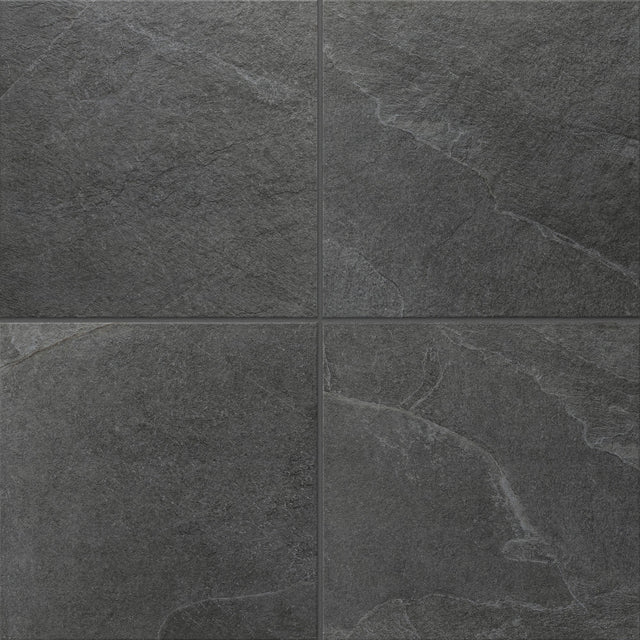 American Olean Constant Charred Gray Square 24x24 Matte Floor Tile