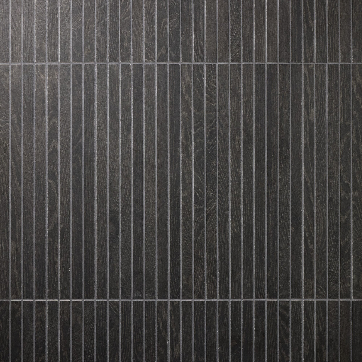 American Olean Debonair Estate Ebony Stacked 1x24 Matte Mosaic Tile