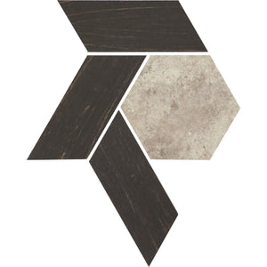 American Olean Historic Limestone Native Blend Hexagon 12x10 Matte Mosaic Tile