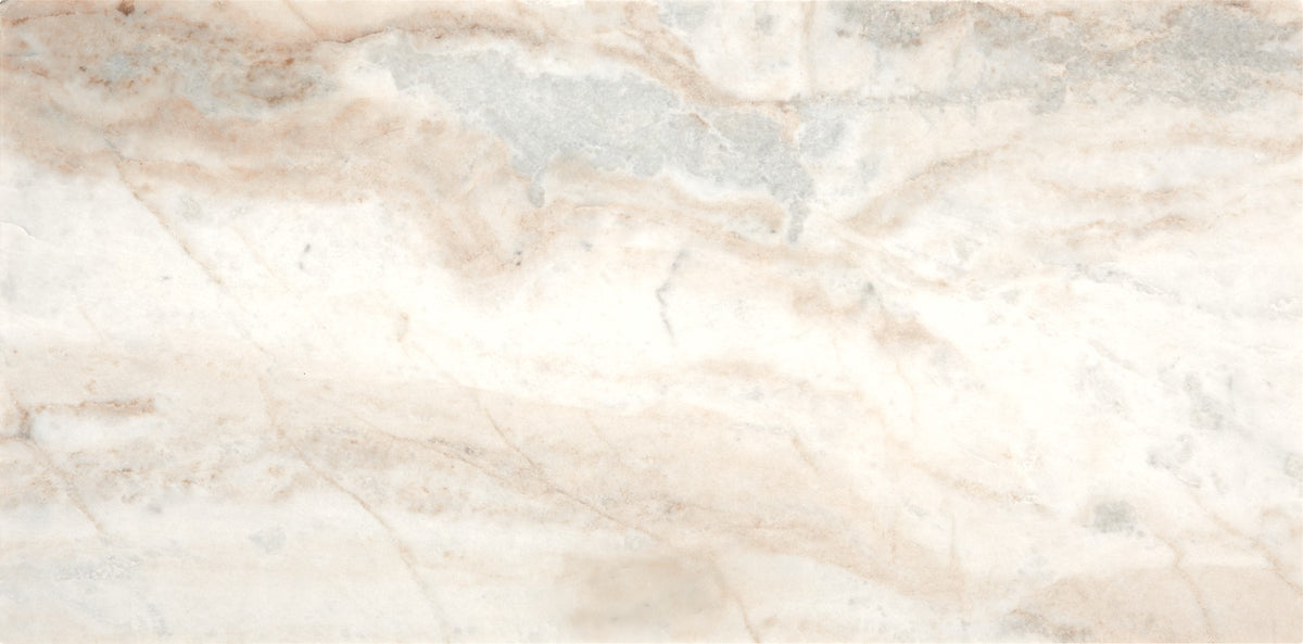 American Olean Presario Lumen White Rectangle 12x24 Polished Stone Tile
