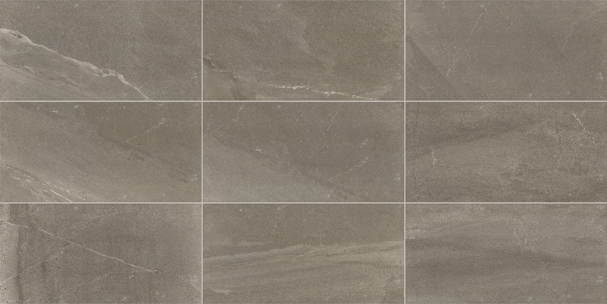American Olean Merit Dark Gray Rectangle 12x24 Matte Floor Tile