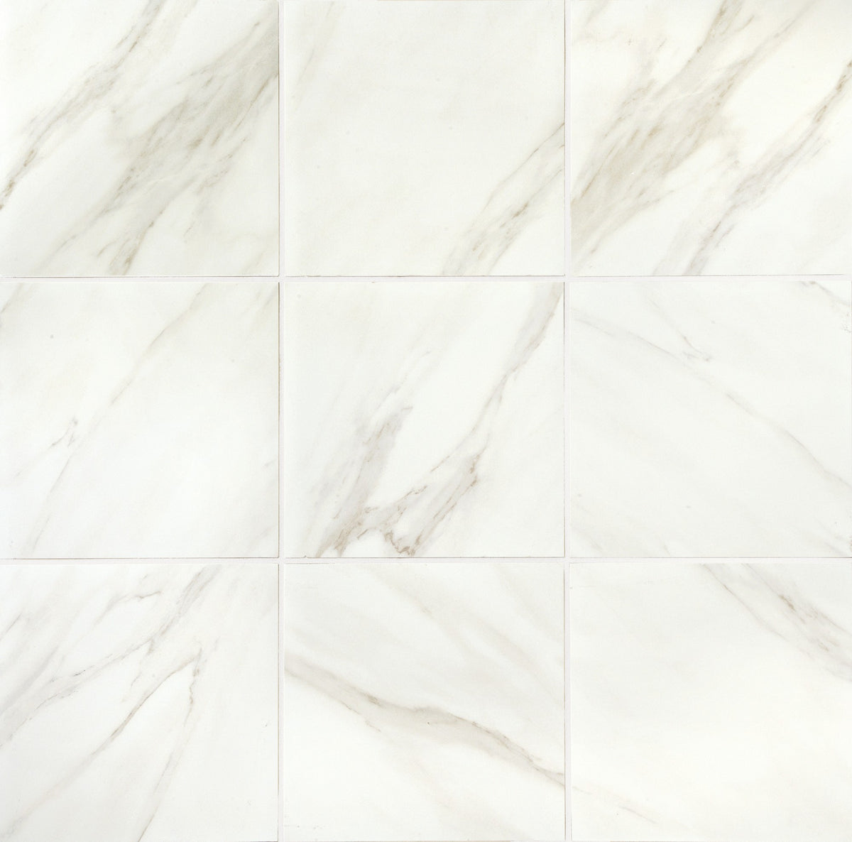 American Olean Mirasol Bianco Carrara Square 24x24 Matte Floor Tile