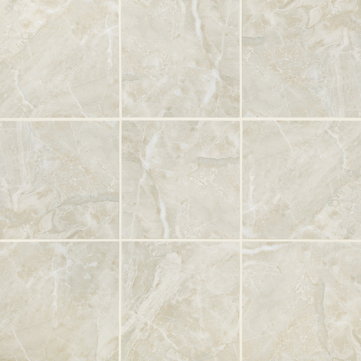 American Olean Mirasol Silver Marble Square 12x12 Matte Floor Tile