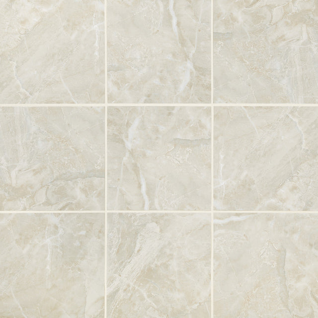 American Olean Mirasol Silver Marble Square 12x12 Matte Floor Tile