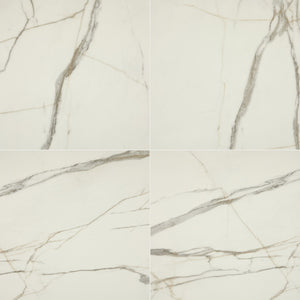 American Olean Mythique Marble Calacatta Venecia Square 12x12 Polished Floor Tile