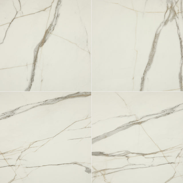 American Olean Mythique Marble Calacatta Venecia Square 12x12 Polished Floor Tile