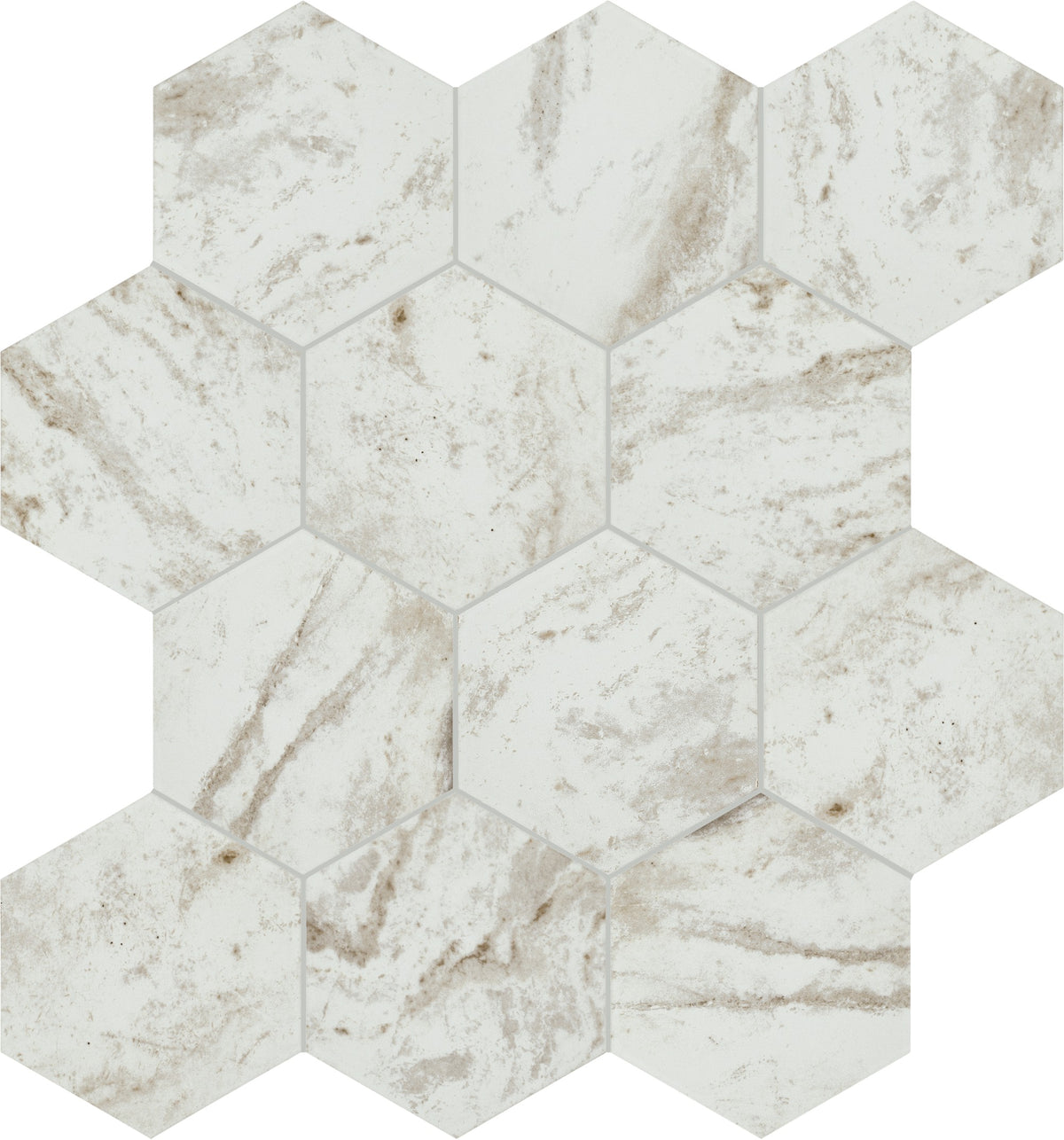 American Olean Mythique Marble Majestic Hexagon 8x9 Matte Floor Tile