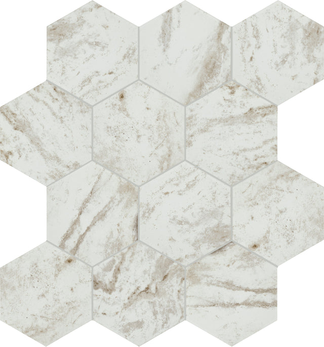 American Olean Mythique Marble Majestic Hexagon 8x9 Matte Floor Tile
