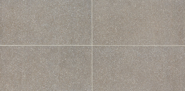 American Olean Neospeck Medium Gray Rectangle 12x24 Matte Floor Tile NE04RCT1224MT