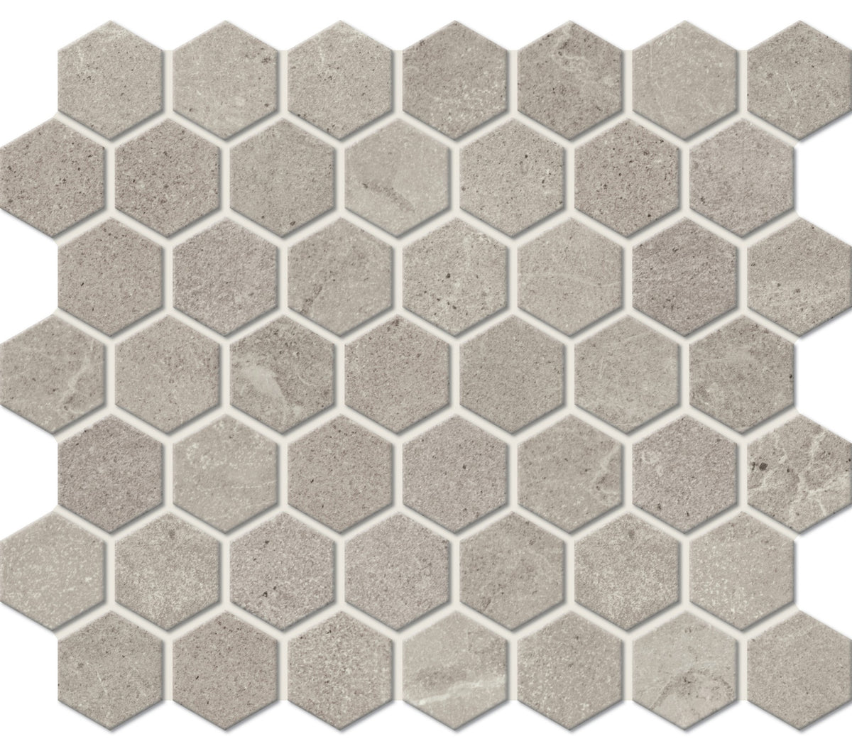 American Olean Primstone Ash Hexagon 1 1/2x1 1/2 Matte Mosaic Tile