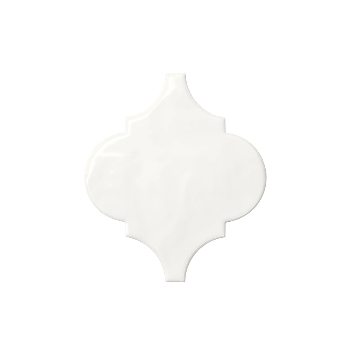 American Olean Playscapes Meringue Arabesque 6 Undulated Glossy Wall Tile