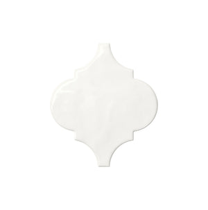American Olean Playscapes Meringue Arabesque 6 Undulated Glossy Wall Tile