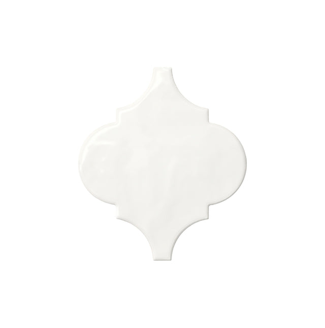 American Olean Playscapes Meringue Arabesque 6 Undulated Glossy Wall Tile