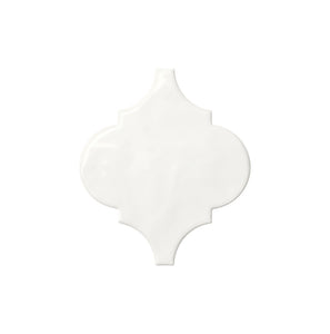 American Olean Playscapes Meringue Arabesque 6 Undulated Glossy Wall Tile