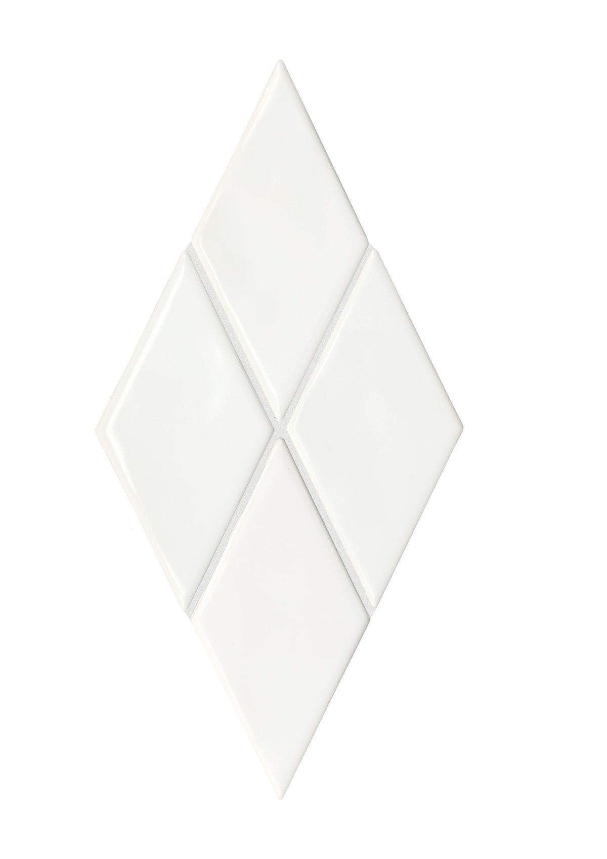 American Olean Playscapes Meringue Harlequin 3x6 Undulated Glossy Wall Tile