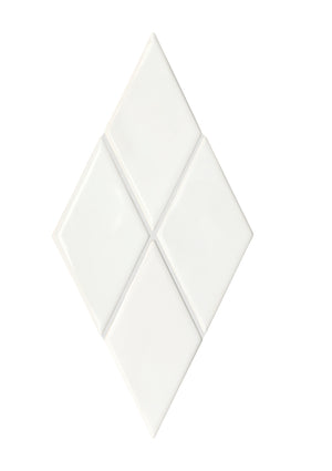 American Olean Playscapes Meringue Harlequin 3x6 Undulated Glossy Wall Tile