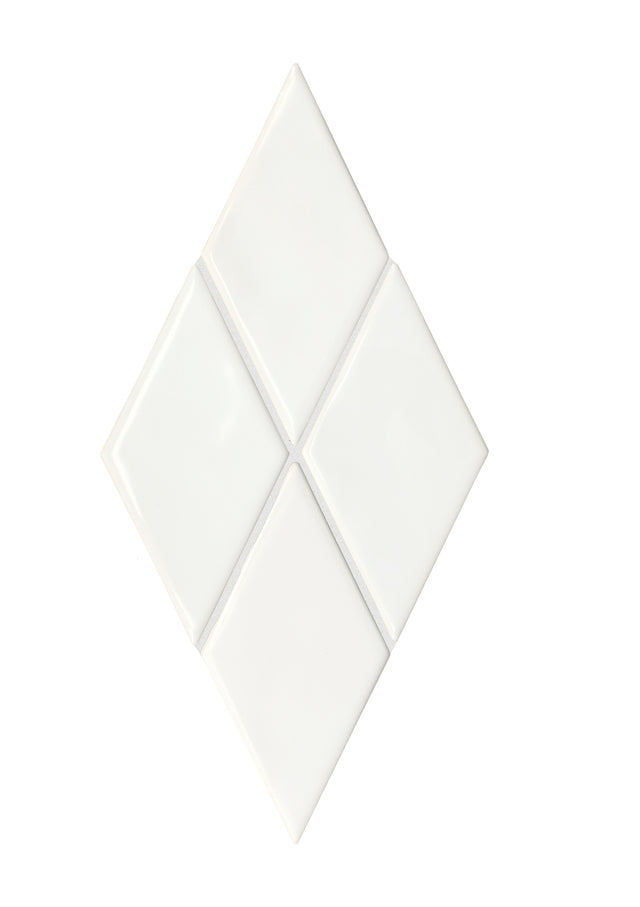 American Olean Playscapes Meringue Harlequin 3x6 Undulated Glossy Wall Tile