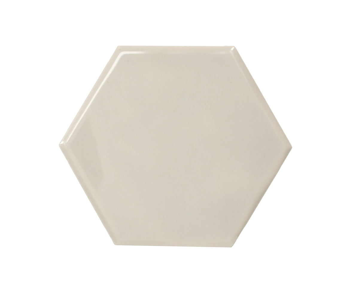 American Olean Playscapes Linen Hexagon 4 Undulated Glossy Wall Tile