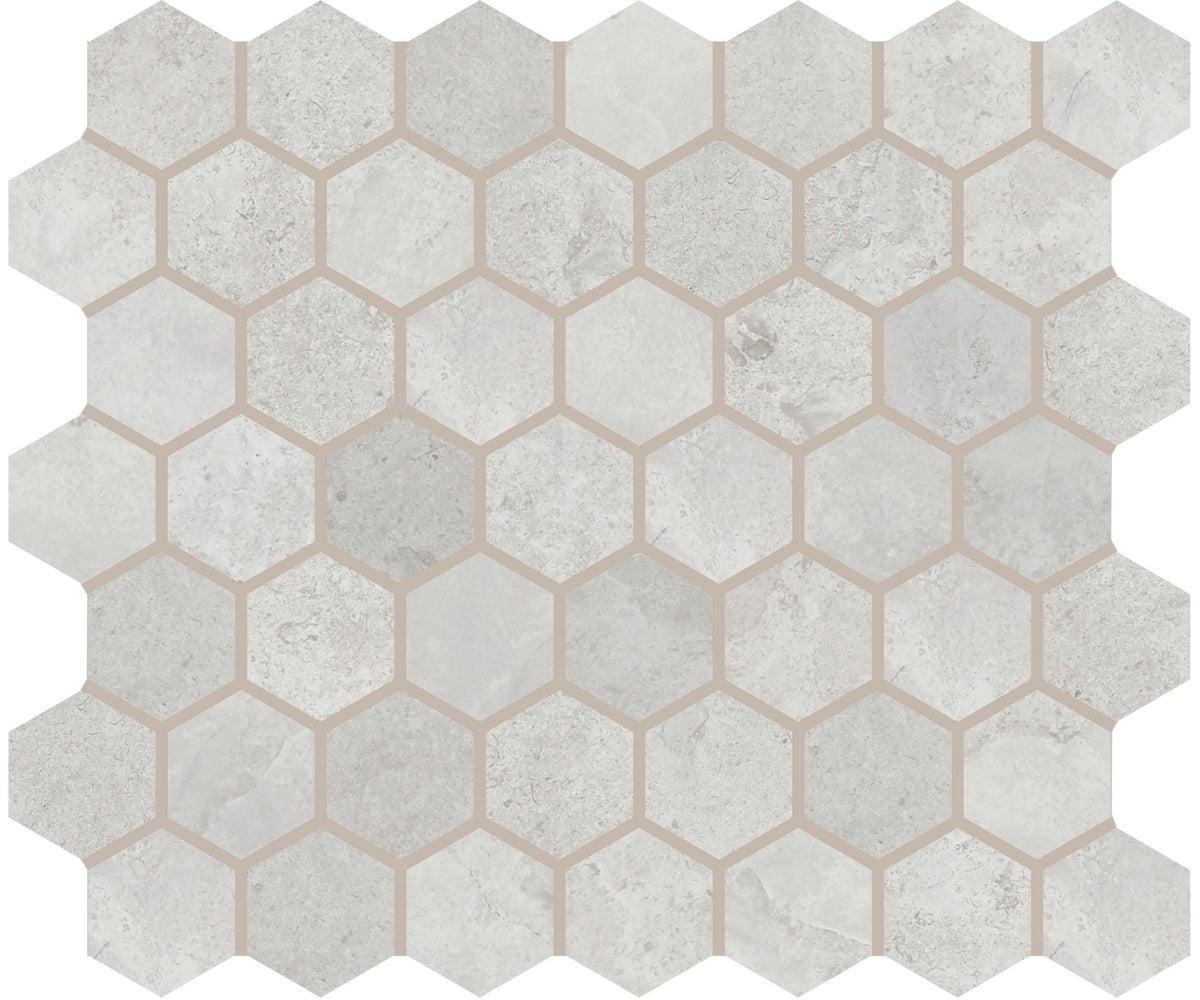 American Olean Rochester White Hexagon 1 1/2x1 1/2 Matte Mosaic Tile