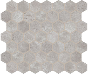 American Olean Rochester Gray Hexagon 1 1/2x1 1/2 Matte Mosaic Tile