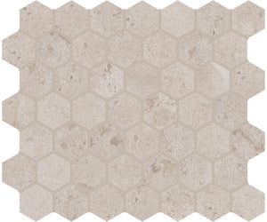 American Olean Rochester Beige Hexagon 1 1/2x1 1/2 Matte Mosaic Tile