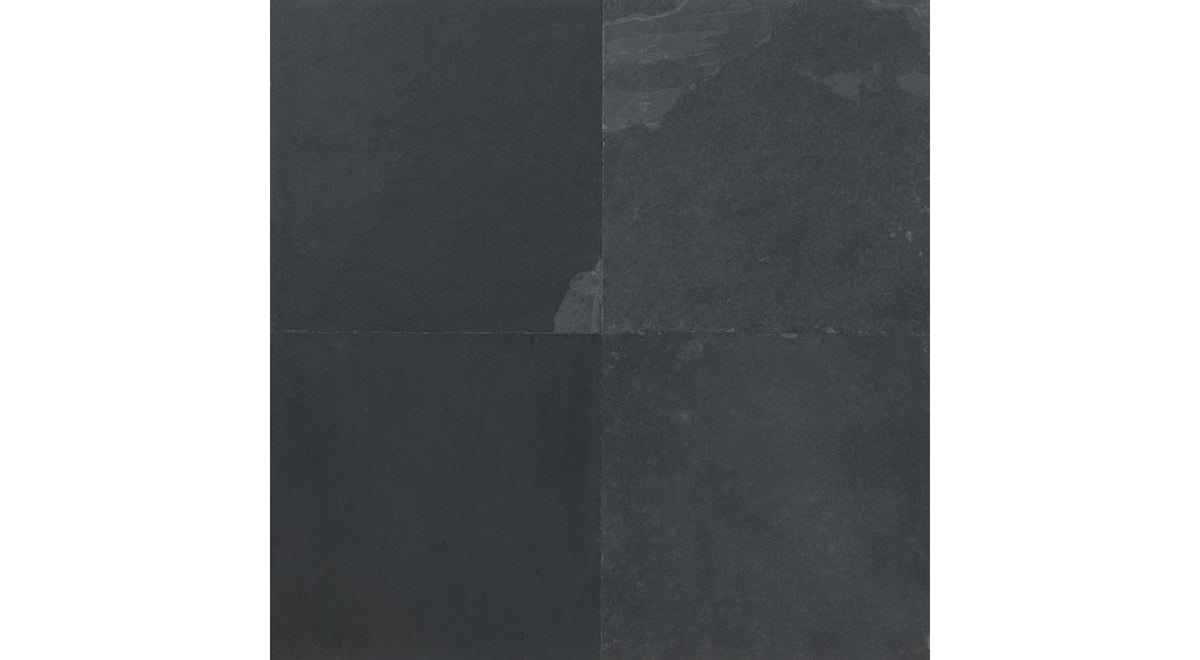 Daltile Slate Brazil Black Square 12x12 Natural Cleft Stone Tile