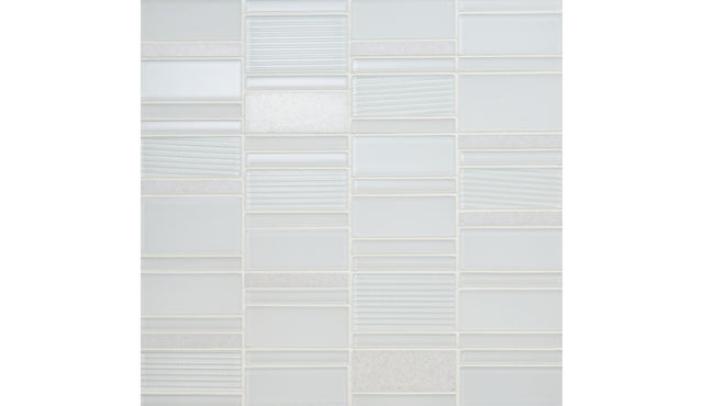 American Olean Serentina Bliss Block Random Glossy Mosaic Tile