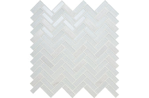 American Olean Serentina Bliss Herringbone 5/8x2 Glossy Mosaic Tile